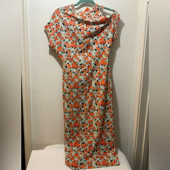 TANYA TAYLOR - Luella Floral Cutout dress multicolor