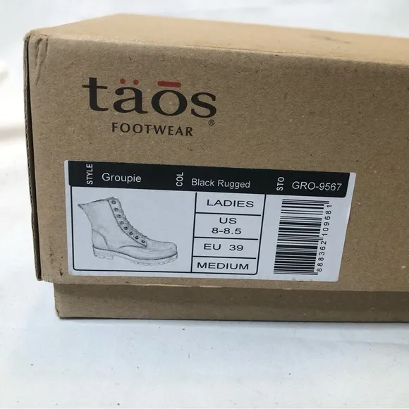 Taos Women’s Groupie Black Fashion Boots - Size 8-8.5 Brand New (See photos)