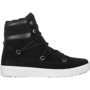 Tecnica Moon Boots Mercury High Paris Boot Black Suede Leather Faux Fur Size 10