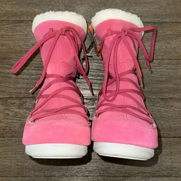 Tecnica Moon Boots Suede Butter Mid Boots Ciclamino