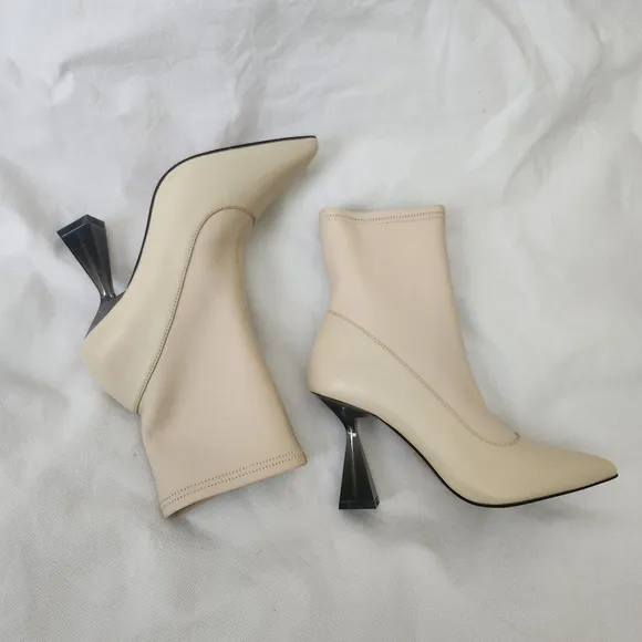 Ted Baker London Women's Liya Natural Ankle Leather Boots Sz 36