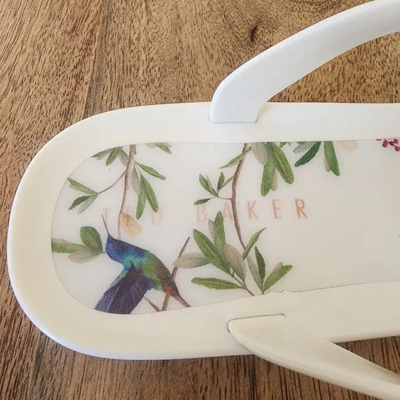 Ted Baker Suszie White Jelly Thong Flip Flop Sandals Womens 7.5