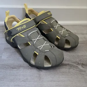 Teva Deacon Mermaid Gray and Yellow Sandals