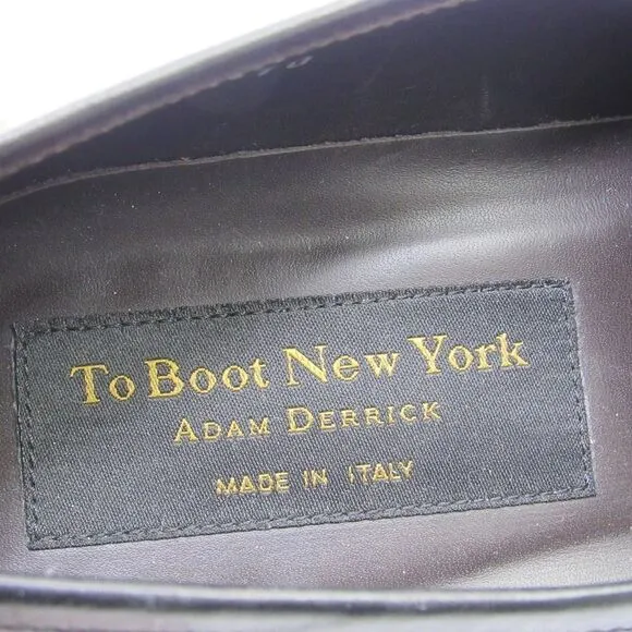 THE BOOT NEW YORK MEN'S LEATHER BLACK DRESS SHOES SZ 10