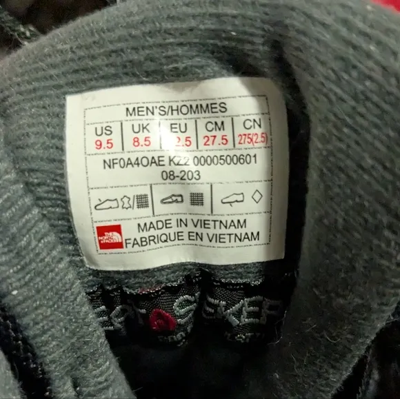 The North Face Black Winter Boots Men's 9.5