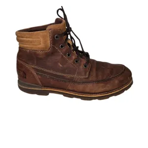 The North Face Bridgeton Chukka Boots Mens 9.5 Brown Leather Ankle Top NF0A2T4B