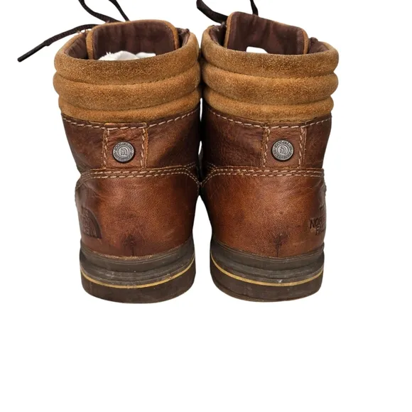 The North Face Bridgeton Chukka Boots Mens 9.5 Brown Leather Ankle Top NF0A2T4B