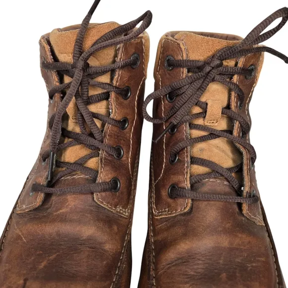 The North Face Bridgeton Chukka Boots Mens 9.5 Brown Leather Ankle Top NF0A2T4B