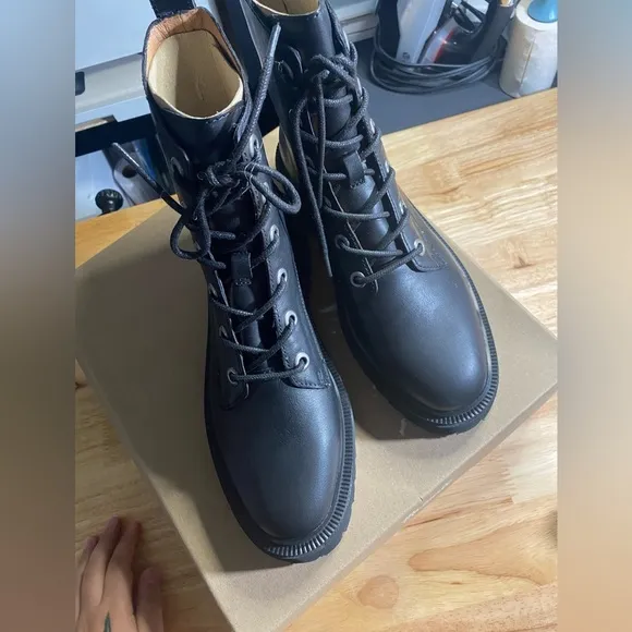 The Rayna Lace-Up Boot in Leather