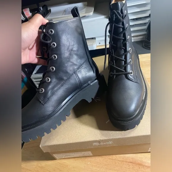 The Rayna Lace-Up Boot in Leather