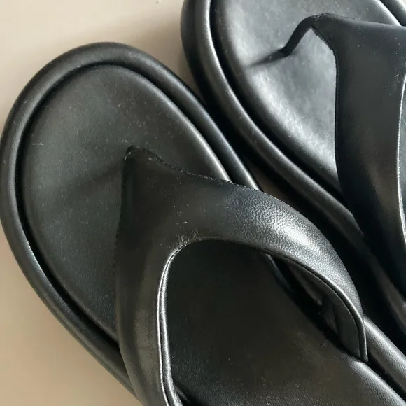 The Row Kids Black Sandals