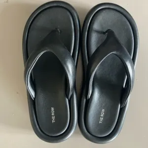 The Row Kids Black Sandals