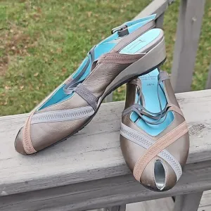 Thierry Rabotin slingback peeptoe shoes size 38.5