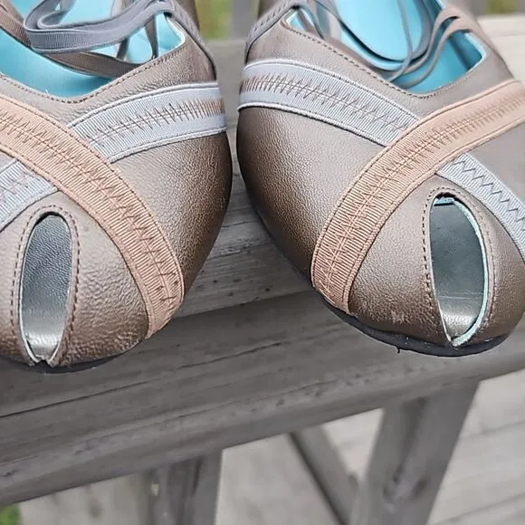 Thierry Rabotin slingback peeptoe shoes size 38.5