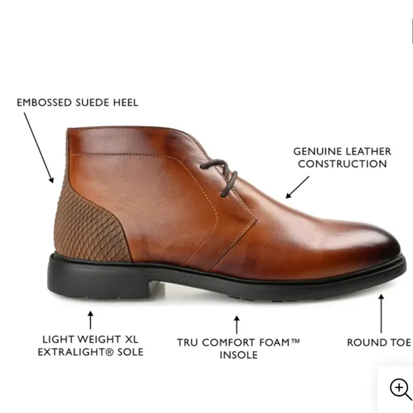 Thomas &amp; Vine Men's Chukka Boots Genuine Leather