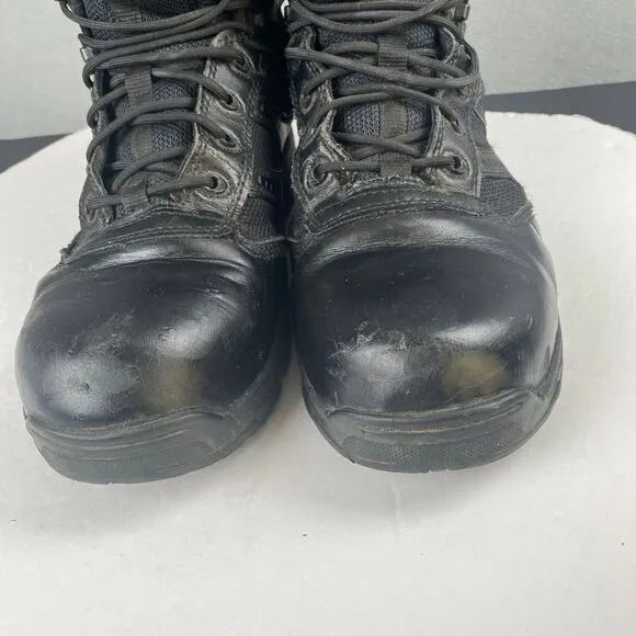Thorogood BBP Waterproof Side-Zip Men's size 11 M Black Leather Tactical Boots