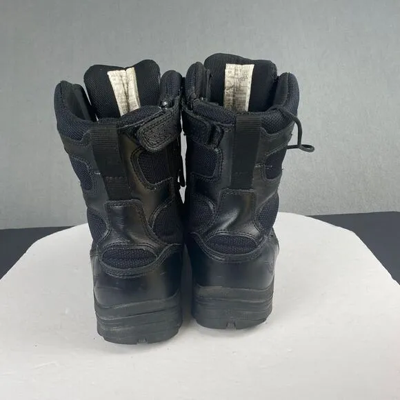 Thorogood BBP Waterproof Side-Zip Men's size 11 M Black Leather Tactical Boots