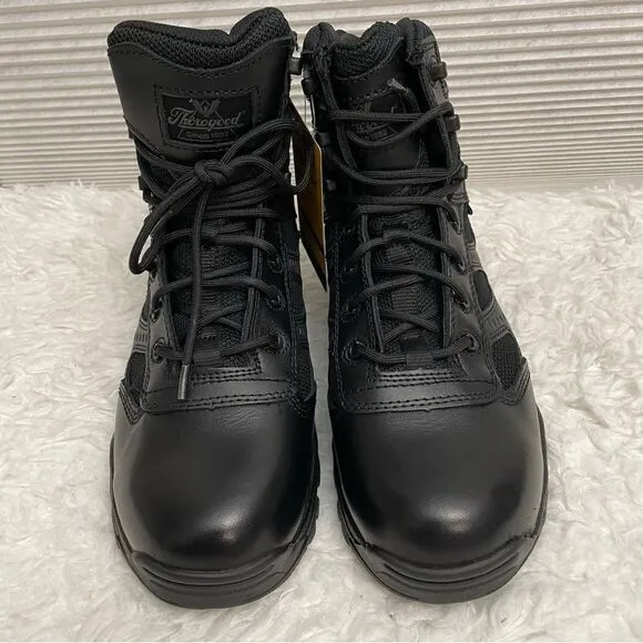 THOROGOOD DEUCE Z TRAC 6” WATERPROOF SIDE ZIP ANKLE BOOTS/WORK SHOES 9.5 W/ 7.5M