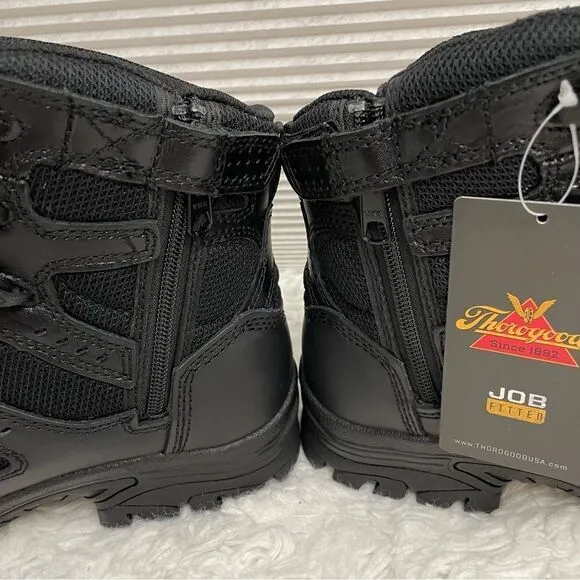 THOROGOOD DEUCE Z TRAC 6” WATERPROOF SIDE ZIP ANKLE BOOTS/WORK SHOES 9.5 W/ 7.5M