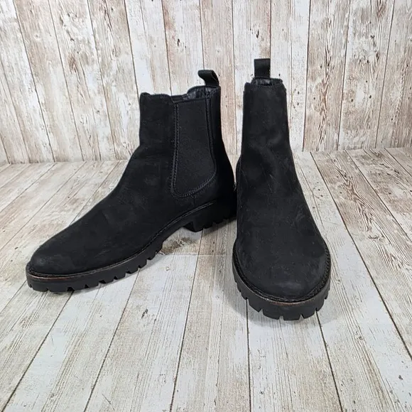 Thursday Boot Co. Chelsea Boots Lug Sole Everyday Black Ankle Boots 7.5