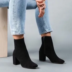 THURSDAY BOOT COMPANY Black Suede Highline Women's Boots 8.5 NWOB