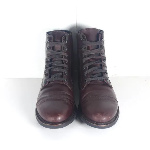 Thursday Boot Company Women's Captain US8 Brown Leather CapToe LaceUp Ankl Boots