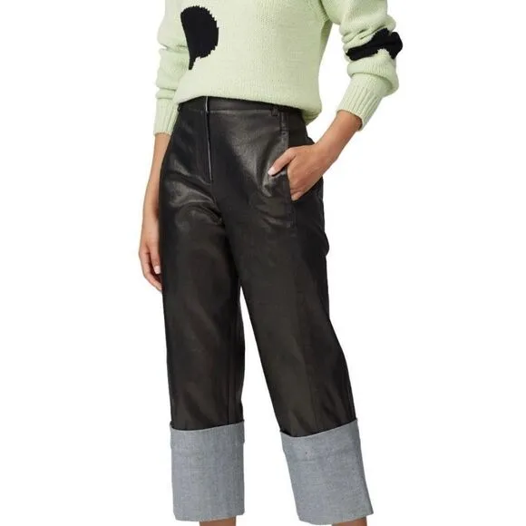 Tibi Polka Dot Intarsia Cropped Sweater – Size XS