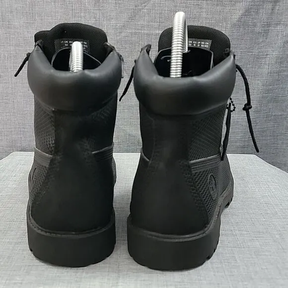 Timberland A14JW Reflective black waterproof Lace-up boots Boys 7