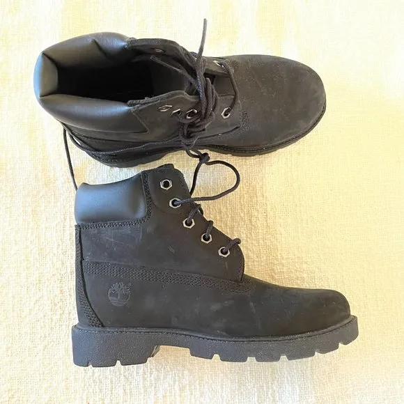 Timberland Black Junior Kids Boots - Big Kids Size 1.5 (NWOT)