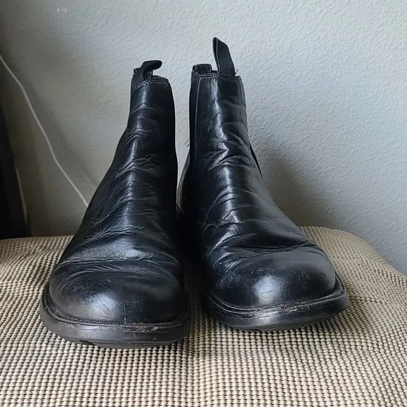 Timberland Black Leather Ankle Boots