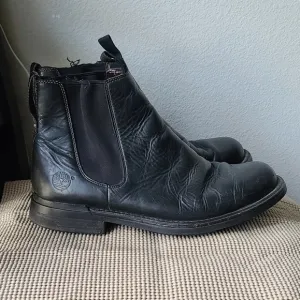 Timberland Black Leather Ankle Boots