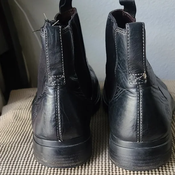Timberland Black Leather Ankle Boots