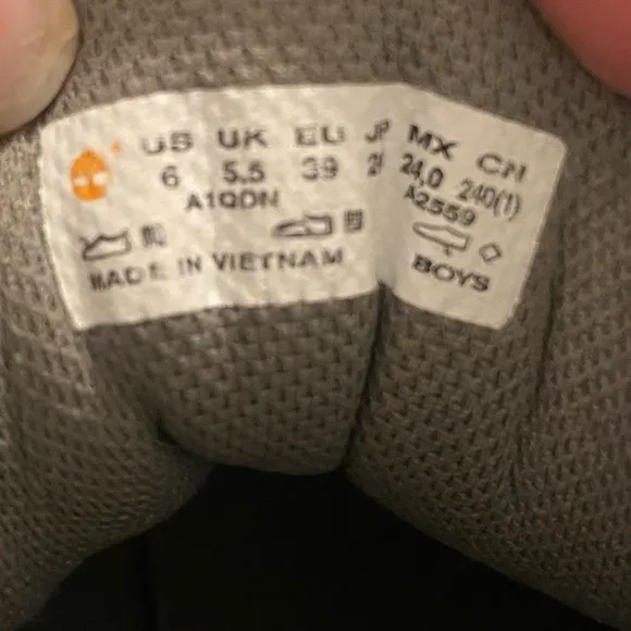 {Timberland} boys euro sprint fabric hiker boots