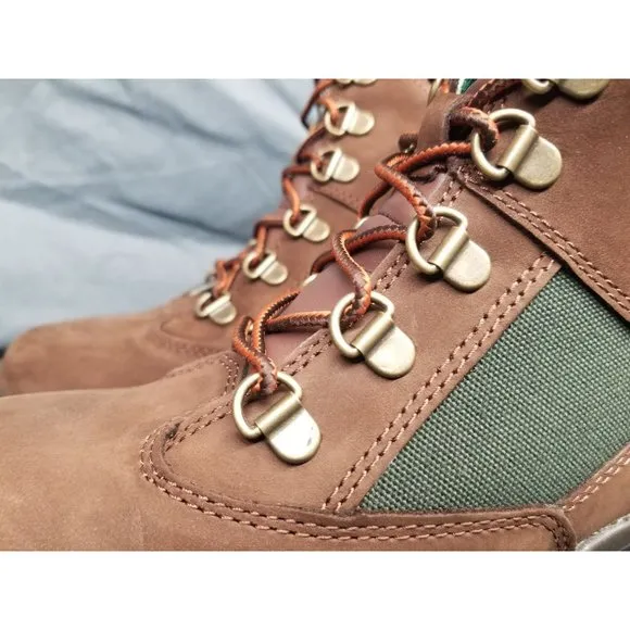 Timberland Boys Field Boot 6 Inch Waterproof Brown Green Size 5.5 NEW NO BOX!