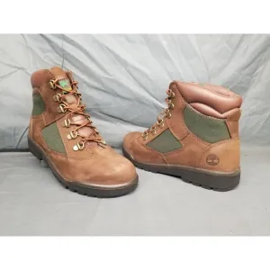 Timberland Boys Field Boot 6 Inch Waterproof Brown Green Size 5.5 NEW NO BOX!