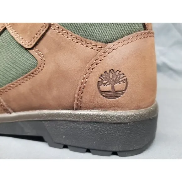 Timberland Boys Field Boot 6 Inch Waterproof Brown Green Size 5.5 NEW NO BOX!