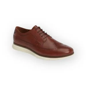 Timberland ✪ Brogue Oxford Wingtip Edgy Leather Lace Up Shoes ✪ Dark Tan Brown