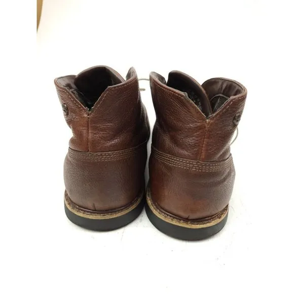 Timberland Brook Park Brown Leather Chukka Ankle Boots Mens US 12 M 9625B