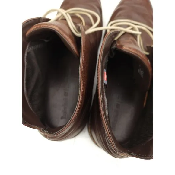 Timberland Brook Park Brown Leather Chukka Ankle Boots Mens US 12 M 9625B
