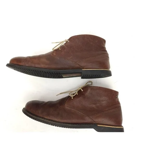 Timberland Brook Park Brown Leather Chukka Ankle Boots Mens US 12 M 9625B