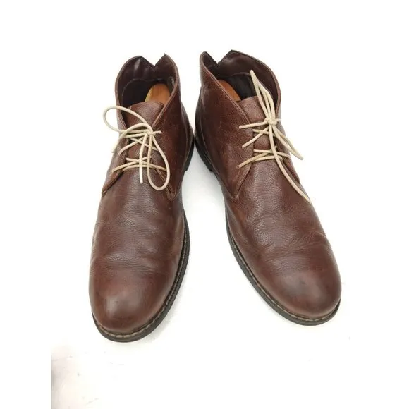 Timberland Brook Park Brown Leather Chukka Ankle Boots Mens US 12 M 9625B
