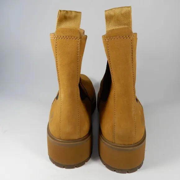 Timberland Carnaby Cool Chelsea BOOTS Size 9.5 Wheat Nubuck Lug Sole NEW