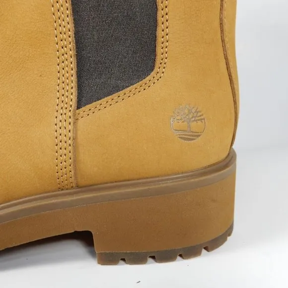 Timberland Carnaby Cool Chelsea BOOTS Size 9.5 Wheat Nubuck Lug Sole NEW