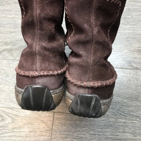 TIMBERLAND Fauna Lace Brown Leather Boots Size 6.5