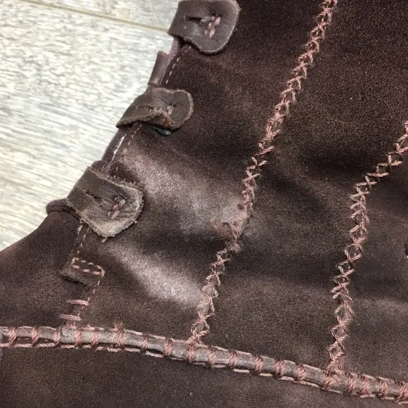 TIMBERLAND Fauna Lace Brown Leather Boots Size 6.5