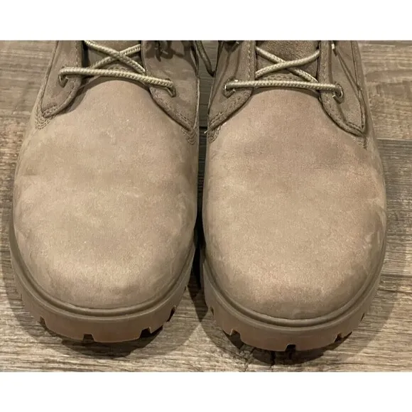 Timberland Jayne Waterproof Teddy Fleece Fold Down Nubuck Boots Women Sz 9.5 EUC