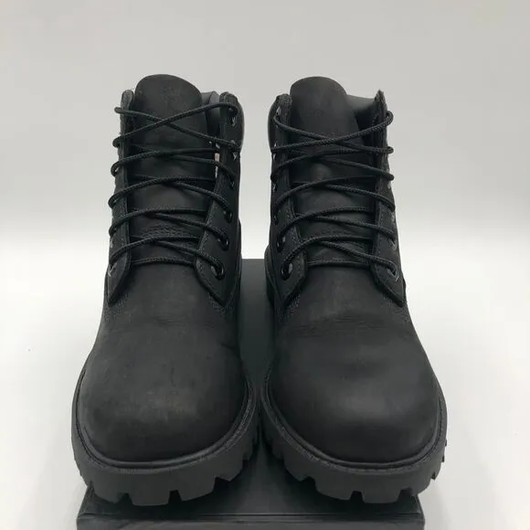 Timberland Jr Boys Black Suede Boots Size 5 Ankle 12907