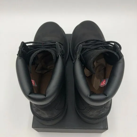 Timberland Jr Boys Black Suede Boots Size 5 Ankle 12907