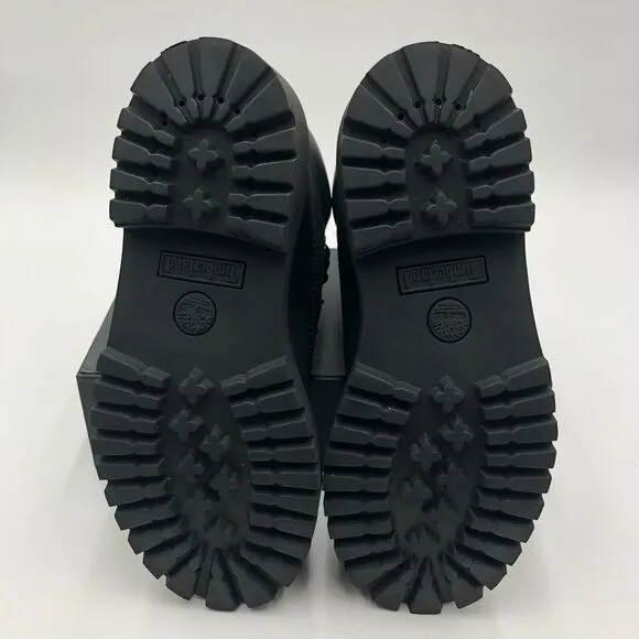 Timberland Jr Boys Black Suede Boots Size 5 Ankle 12907