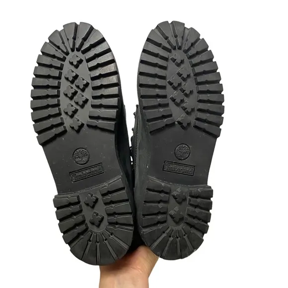 Timberland Junior Premium 6 Inch Waterproof School Prep Boots Black 6M 8W